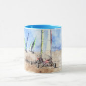 ビーチのBlokartのレーサー マグカップ (中央)