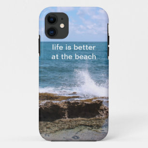 ビーチのiPhone 5の例の波 iPhone 11 ケース