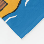 ビーチのMaisyそして友人 フリースブランケット (角)