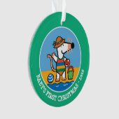 ビーチのMaisy オーナメント (正面)