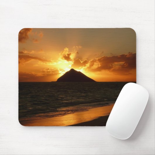 ビーチのmousepadのハワイの日の出 マウスパッド (マウス)