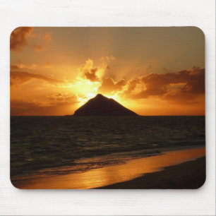 ビーチのmousepadのハワイの日の出 マウスパッド