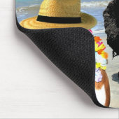 ビーチのmousepadのボクサー犬 マウスパッド (コーナー)