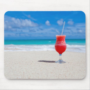 ビーチのmousepadの飲み物 マウスパッド