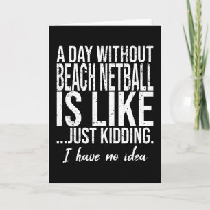ビーチのNetballおもしろいスポーツギフト カード