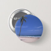 ビーチのparidice 缶バッジ (正面&裏面)