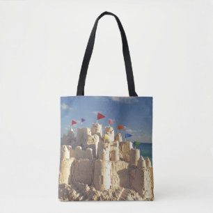ビーチのSandcastle トートバッグ