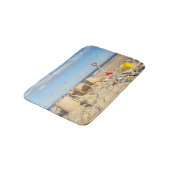 ビーチのSandcastle バスマット (アングル)