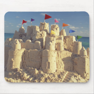 ビーチのSandcastle マウスパッド