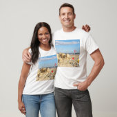ビーチのSandcastle Tシャツ (ユニセックス)