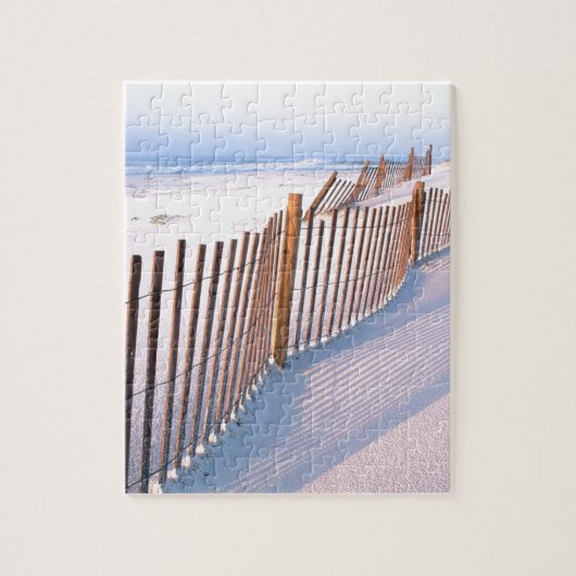 ビーチのSanta Rosaの島の海岸 ジグソーパズル (縦)