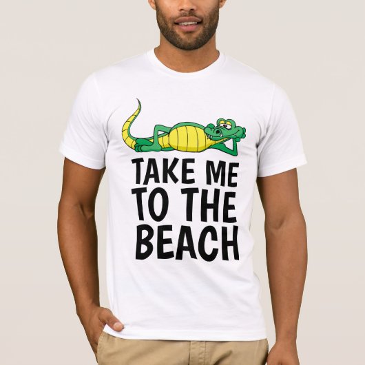 ビーチのTシャツに連れて行く Tシャツ (正面)