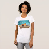 ビーチのTシャツの熱帯楽しい飲み物 Tシャツ (正面フル)