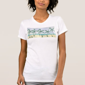 ビーチのTシャツ及び服装のフラ Tシャツ