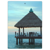 ビーチのTiki小屋 クリップボード (裏面)