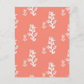 ビーチはエンクロージャカード|珊瑚および水を詳しく述べます エンクロージャーカード (裏面)