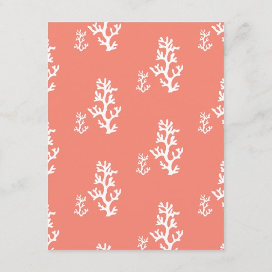 ビーチはエンクロージャカード|珊瑚および水を詳しく述べます エンクロージャーカード (裏面)