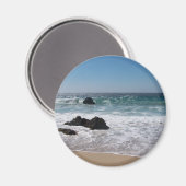 ビーチはカリフォルニア州カーメル。 マグネット (正面/裏面)