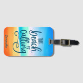ビーチはサマーバケーションを呼カスタムぶ ラゲッジタグ (正面横)