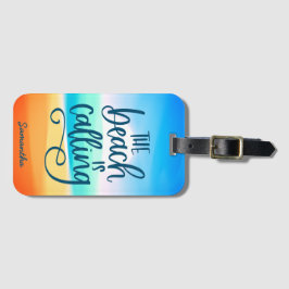 ビーチはサマーバケーションを呼カスタムぶ ラゲッジタグ