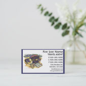 ビーチはテーマの旅行代理店の名刺を供給します 名刺 (スタンド正面)