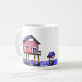 ビーチはマイハッピープレイス コーヒーマグカップ (正面左)