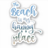 ビーチはマイハッピープレイス シール (正面)
