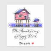 ビーチはマイハッピープレイス シール (シート)