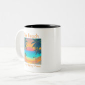 ビーチはマイハッピープレイス ツートーンマグカップ (正面左)