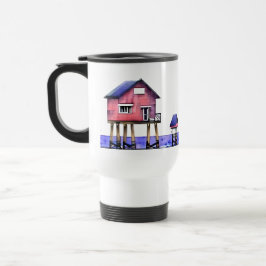 ビーチはマイハッピープレイス トラベルマグ