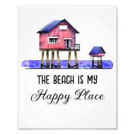 ビーチはマイハッピープレイス フォトプリント           