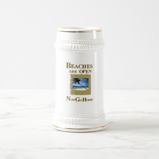 ビーチは今開いている家に帰る ビールジョッキ (中央)