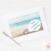 ビーチは常に良いアイディア、夏 長方形シール (封筒)
