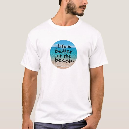 ビーチは最高 Tシャツ (正面)