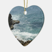 ビーチは海に会います セラミックオーナメント (左)