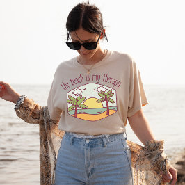 ビーチは私のセラピー |夏休み |サニー Tシャツ