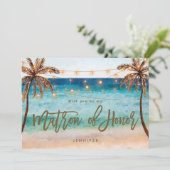 ビーチは私の名誉の提案カードのマトロンになる サンキューカード (スタンド正面)