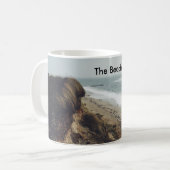 ビーチは私の幸せな場所のマグです コーヒーマグカップ (正面左)