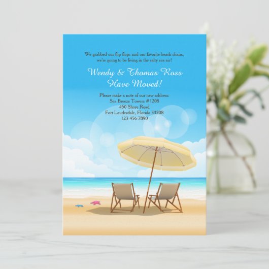 ビーチは移動発表を待ちます 案内状 (スタンド正面)