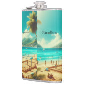 ビーチは穏やかな楽園 フラスク (左)