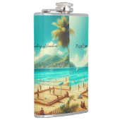 ビーチは穏やかな楽園 フラスク (右)