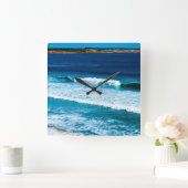 ビーチは素晴らしい行く スクエア壁時計 (ホーム)