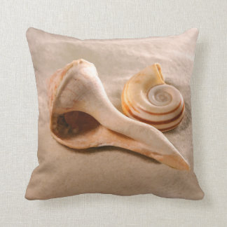 ビーチは装飾用クッションを殻から取り出します クッション