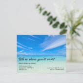 ビーチは隣人に会うか、友達にハガキを伝える ポストカード (スタンド正面)