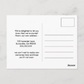 ビーチは隣人に会うか、友達にハガキを伝える ポストカード (裏面)