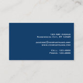 ビーチは青い名刺を振ります 名刺 (裏面)