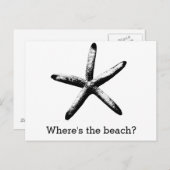 ビーチは？ ポストカード (正面/裏面)