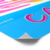 ビーチは、ヴィーベをキャッチし、ヴィンテージ旅行 ポスター (角)