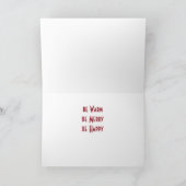 ビーチは、幸せで温かい、休日をメリー願う シーズンカード (内部)