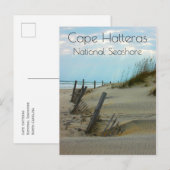 ビーチはCape Hatteras National Seasoe, NC ポストカード (正面/裏面)